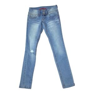Bongo Distressed Skinny Jeans Size 1 EUC